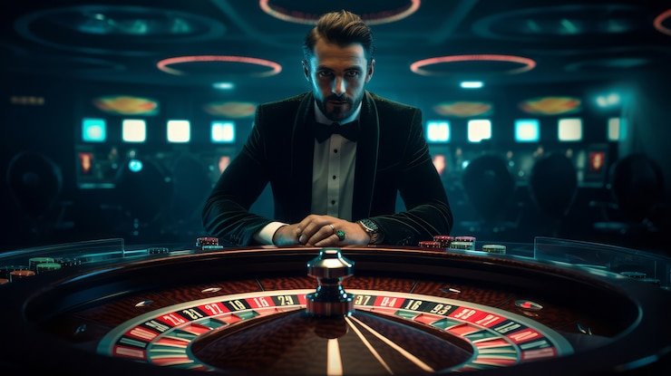 Dealer profesional dan meja roulette Dream Gaming dengan grafis kualitas tinggi